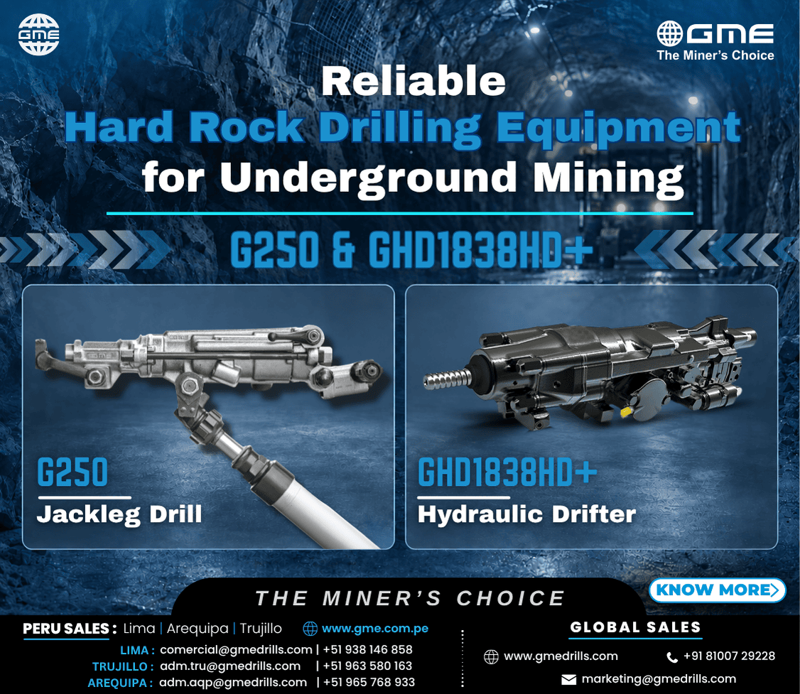 Reliable Hard Rock Drilling Equipment for Underground Mining — G250 & GHD1838HD+