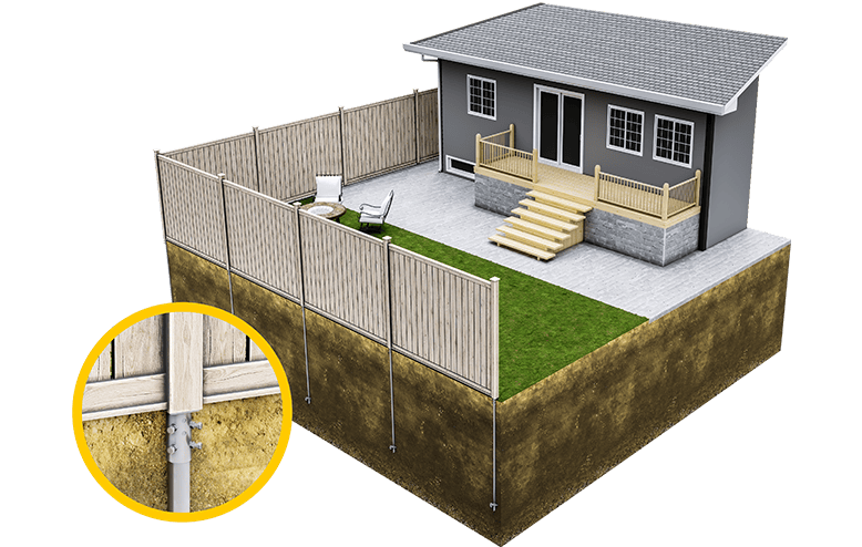 pieux pour cl&ocirc;ture