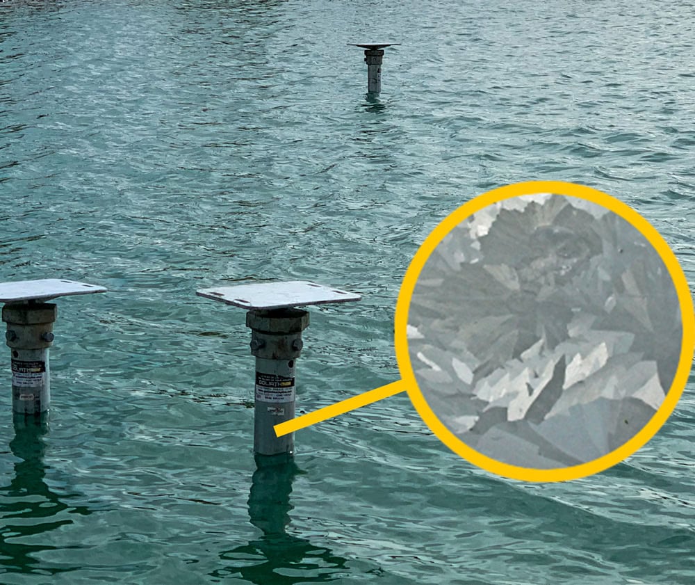 pieux viss&eacute;s galvanis&eacute;s prot&eacute;ger contre la corrosion