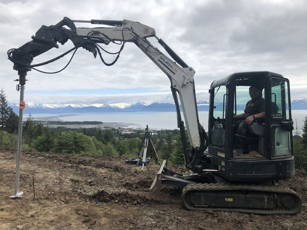GoliathTech Alaska - Tim & Bobbi Jo Mersdorf helical piles projects 1