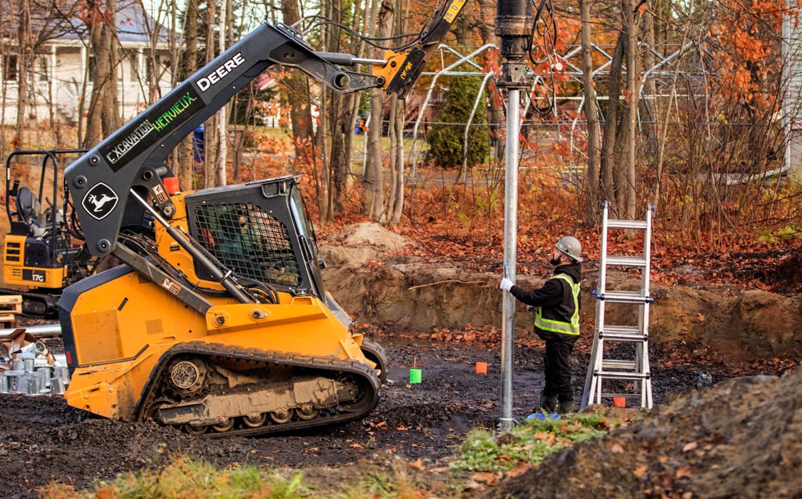 Pieux viss&eacute;s vs b&eacute;ton pour la simplicit&eacute; d'installation