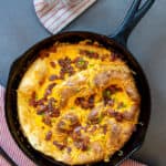 bacon and cheese Dutch baby