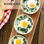 baked eggs in ramekins