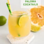 pomelo paloma cocktails