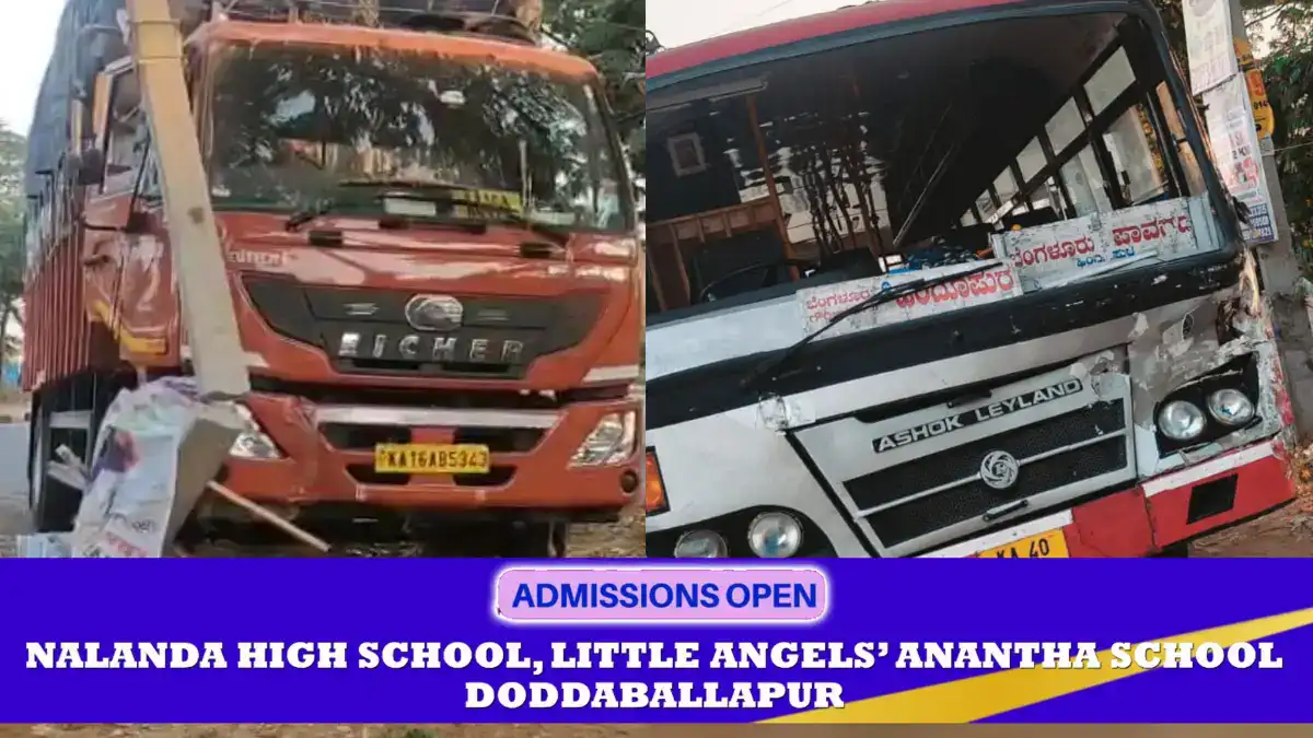 ದೊಡ್ಡಬಳ್ಳಾಪುರ: ಕ್ಯಾಂಟರ್- KSRTC ಬಸ್ ನಡುವೆ ಅಪಘಾತ.. ತಪ್ಪಿದ ಪ್ರಮಾದ