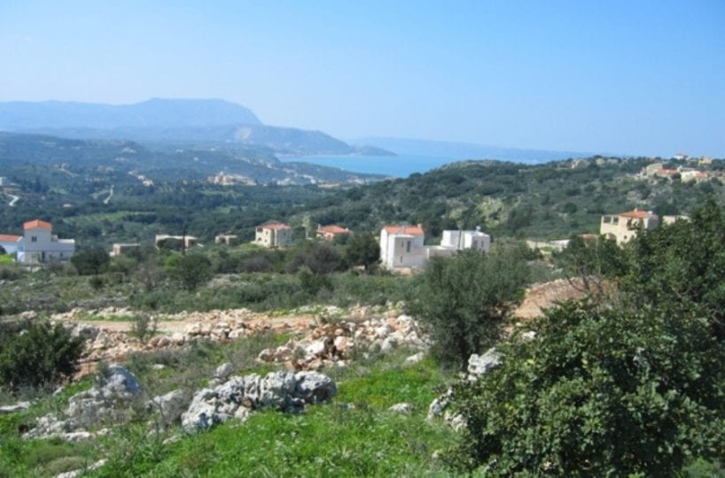 crete chania building land