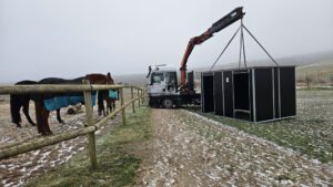 weidehütte fertig montiert