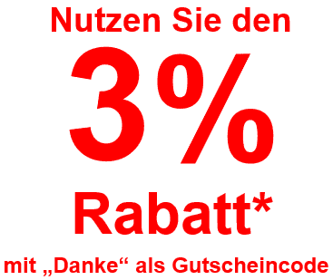 DRei Prozent Rabatt mit Gutscheincode DRei Prozent Rabatt mit Gutscheincode