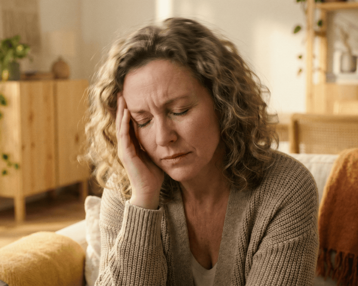 woman holding her head in pain dizziness and vertigo treatments in honolulu