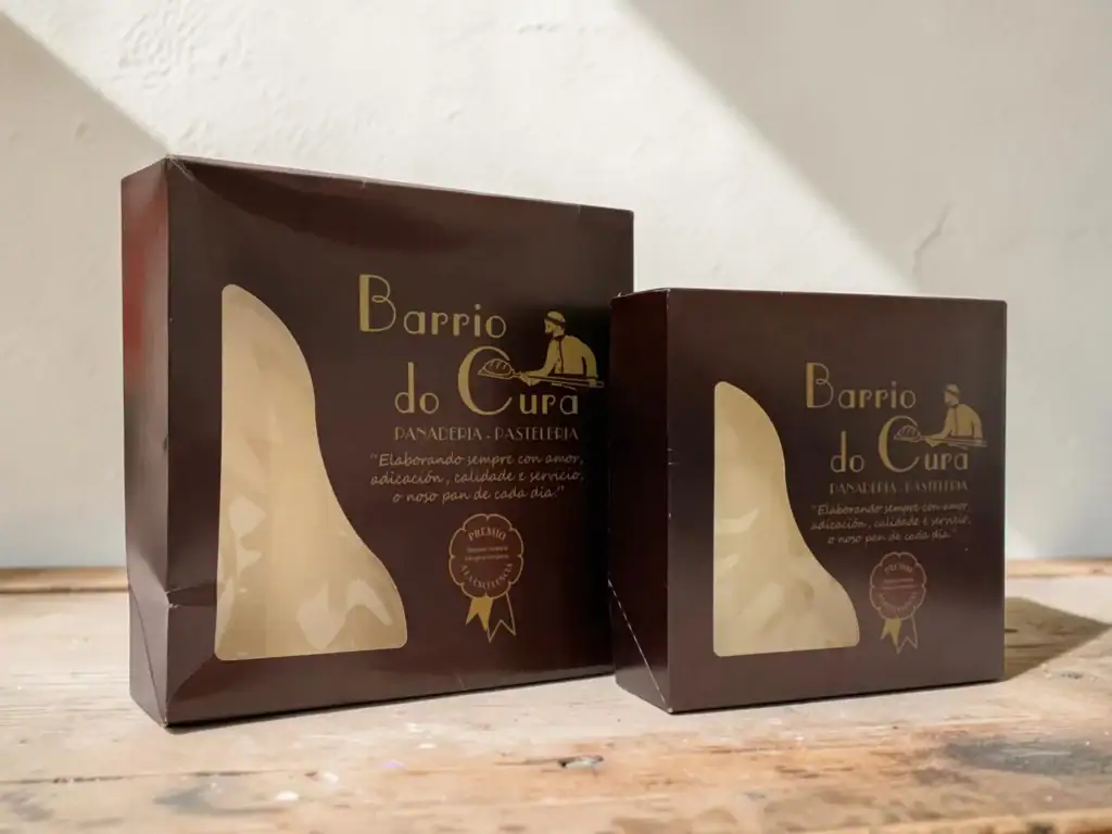 Caja para panaderia Barrio do Cura en Vigo