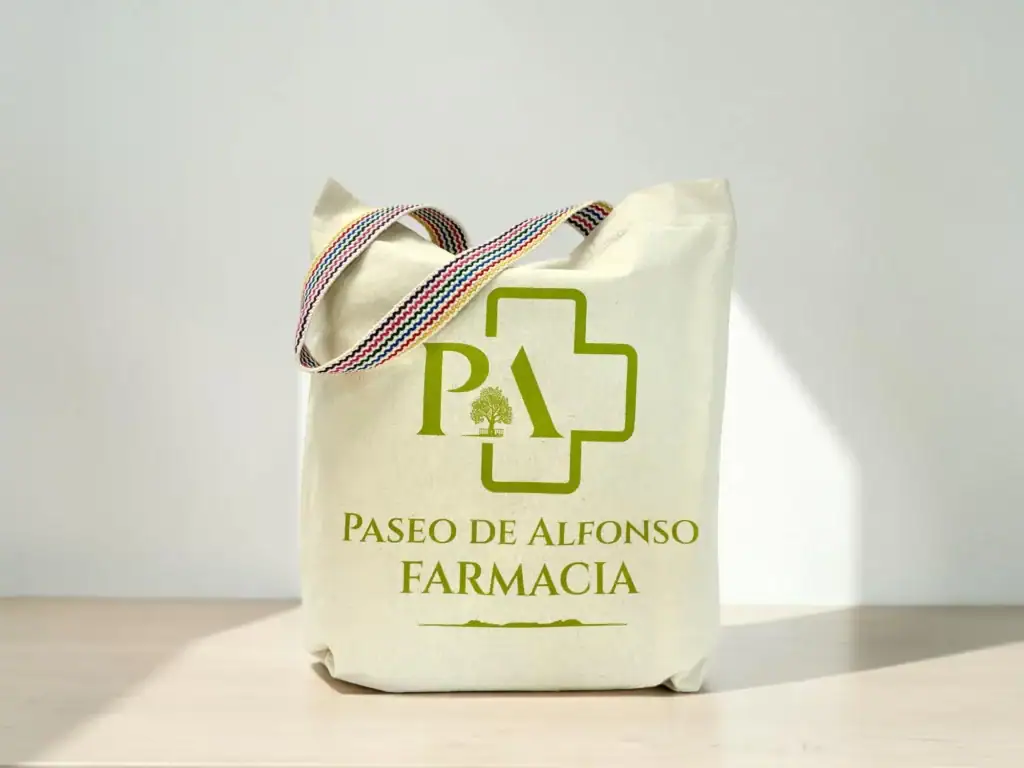 Bolsas de tela de algodon para farmacias Farmacia Paseo de Alfonso en Vigo