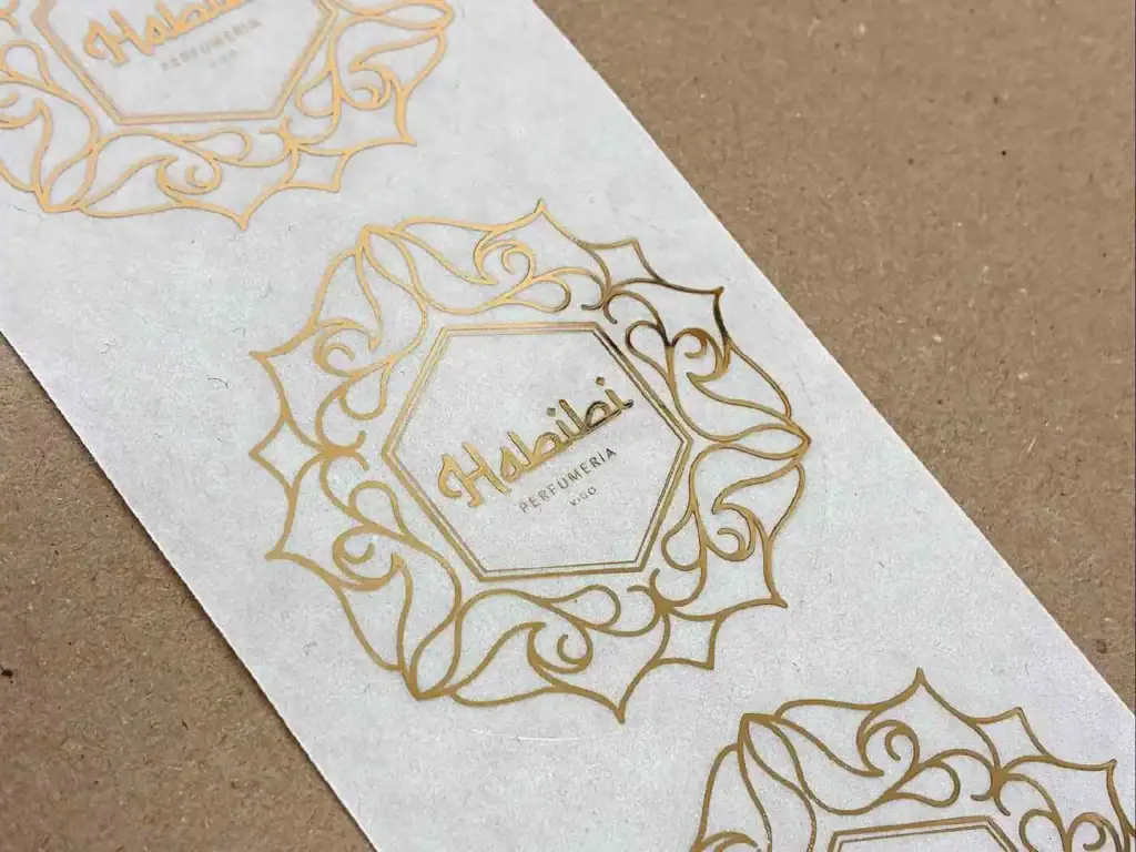 pegatina para perfumeria habibi en vigo