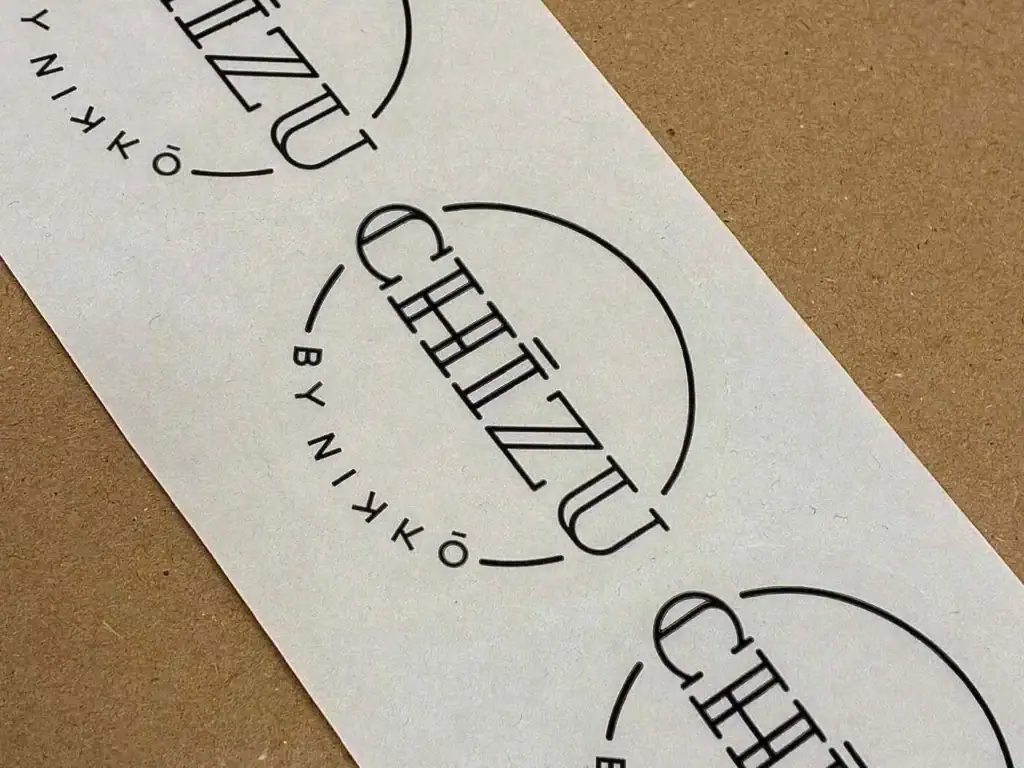 pegatina para restauracion chizu en vigo
