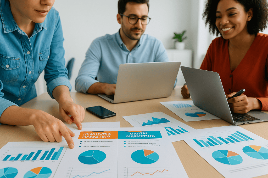 التسويق التقليدي والتسويق الرقمي