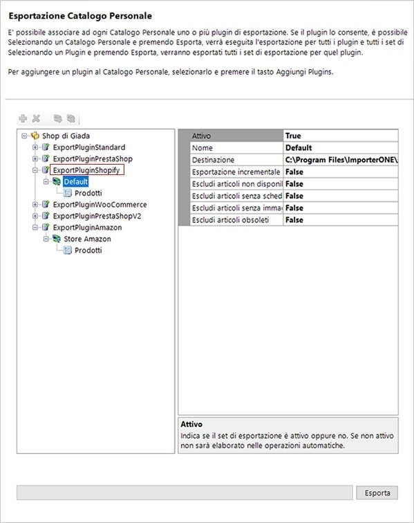 Importare csv in Shopify con ImporterONE Importare csv in Shopify con ImporterONE