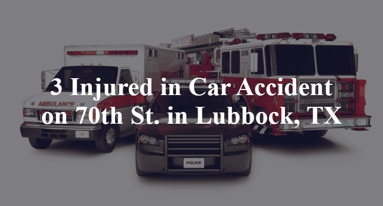 3 Injured in Car Accident on 70th St. in Lubbock, TX