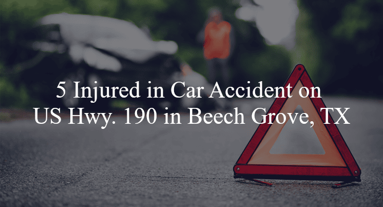 car accident beech grove tx us hwy 190 dam b bridge