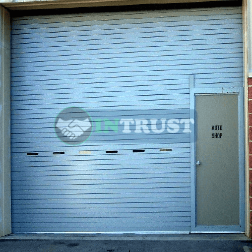 INTRUST Service-Door-with-Pass-Door SHUTTER WITH PASS door bd, shutter with WICKET DOOR bd
