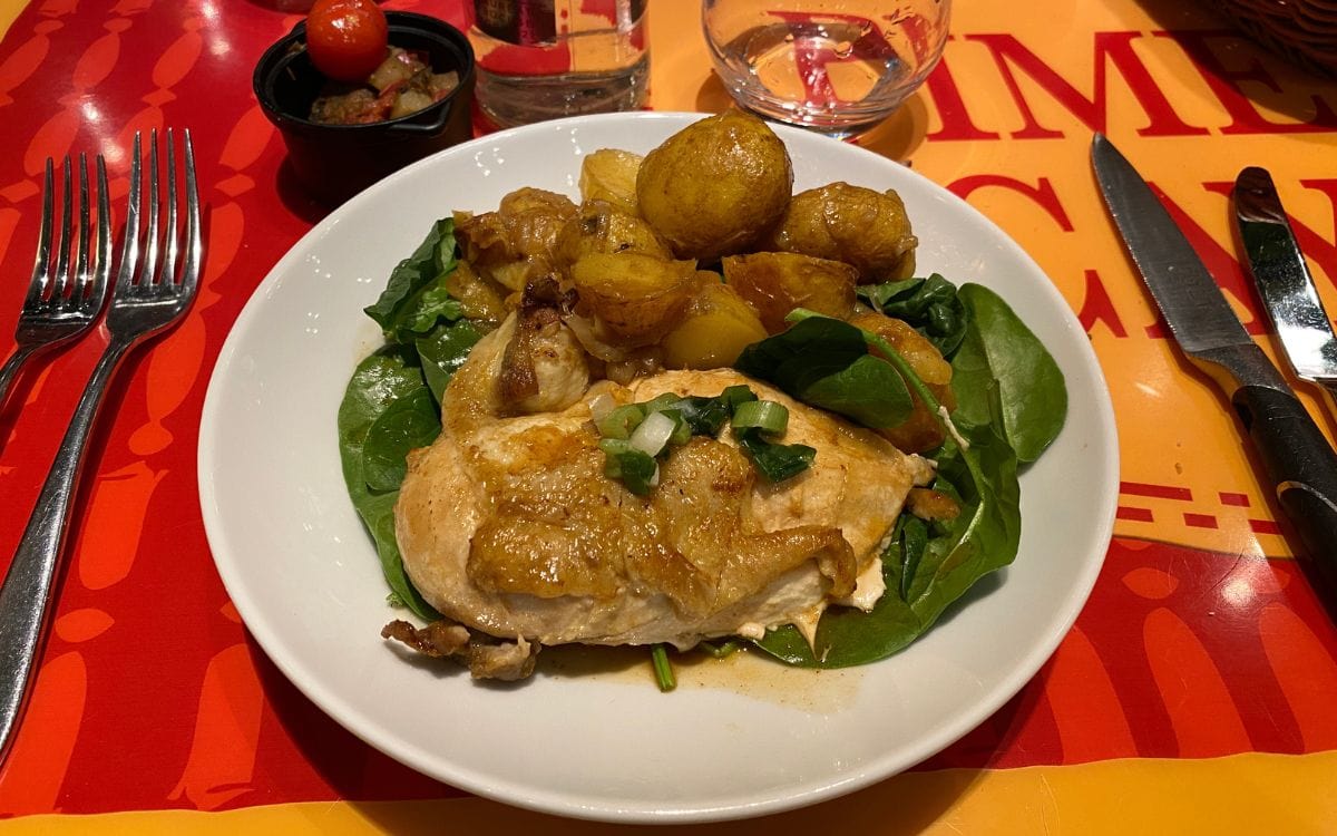 Menu da Bistrot Chez Remy a Disneyland Paris