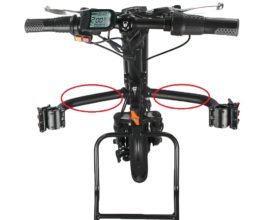 Réglage pinces de fixation 3e roue électrique fauteuil roulant
