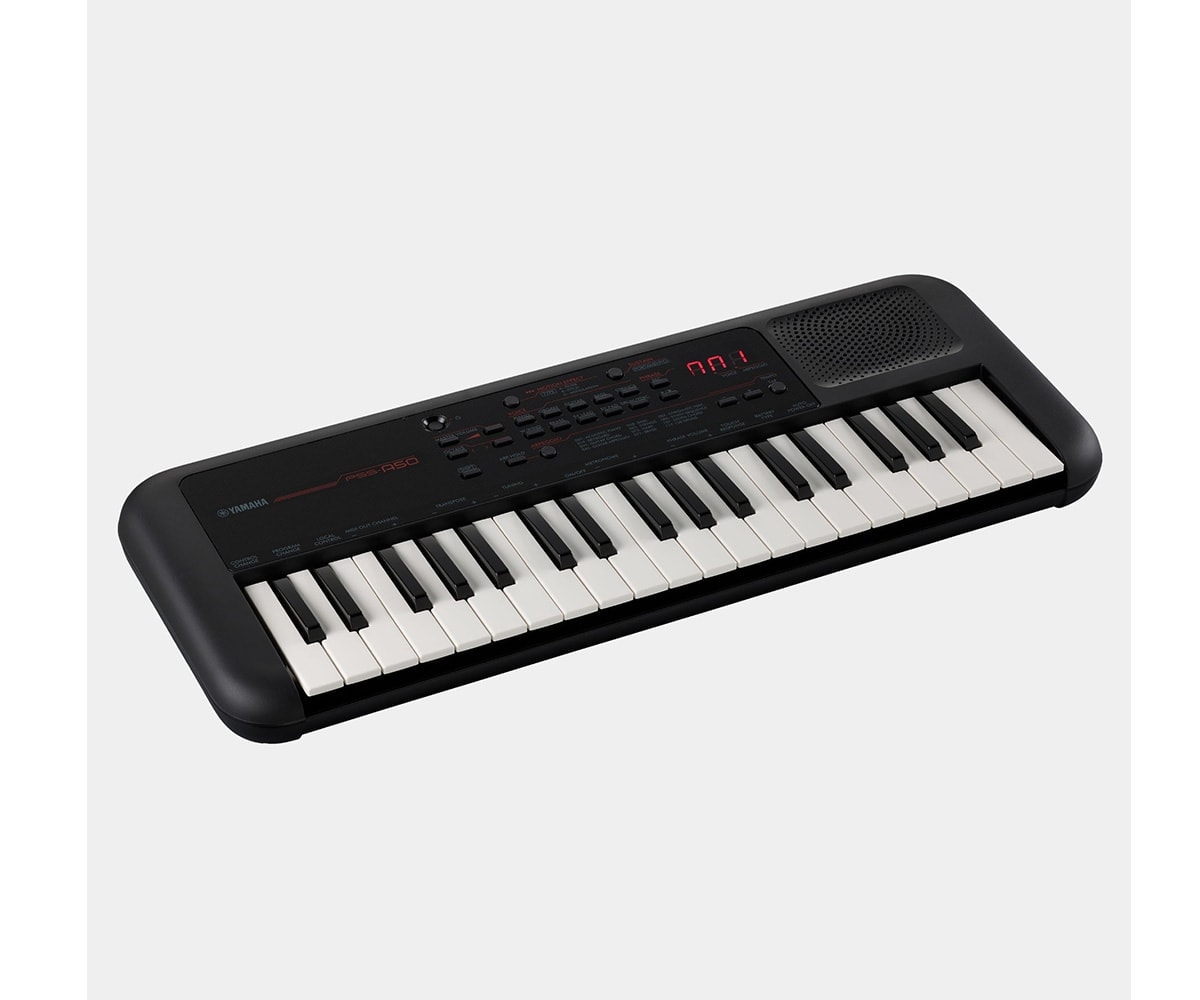 Yamaha PSS A50 mini keyboard schwarz seitlich