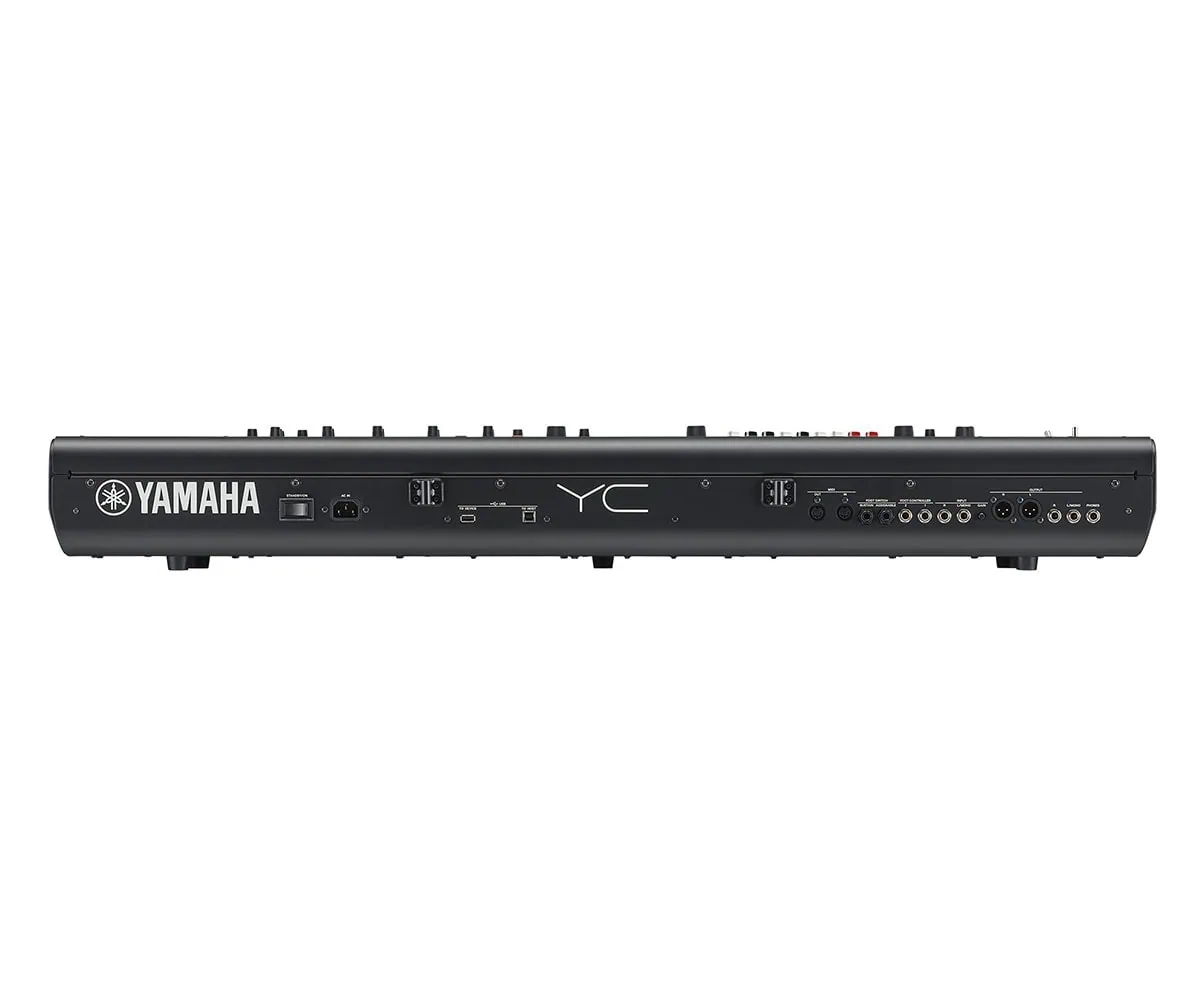 Yamaha Stagepiano YC73 schwarz Rückseite gerade