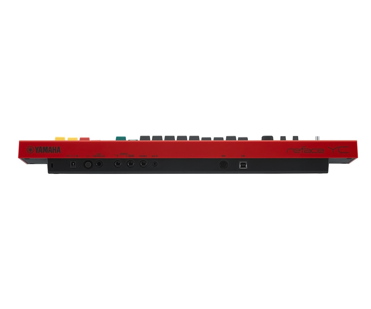 Yamaha Keyboard Synthesizer reface YC rot Rückseite