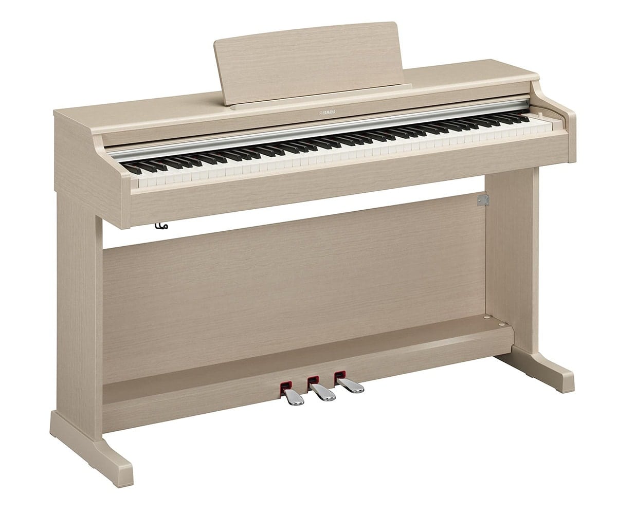 Yamaha Arius Digitalpiano YDP 165WA weiße Eiche seitlich links