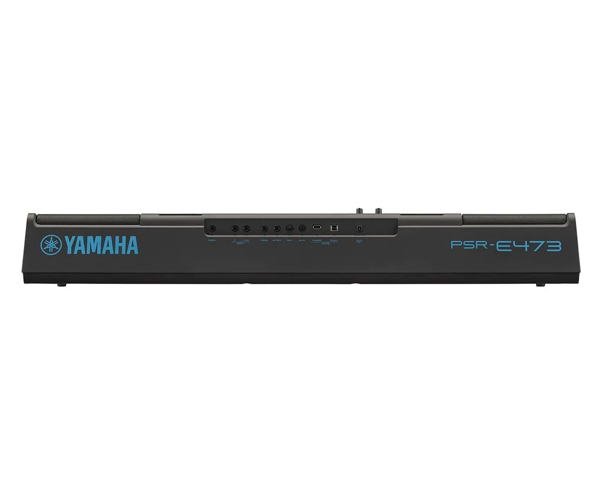 Yamaha PSR E473 neu schwarz Rückseite