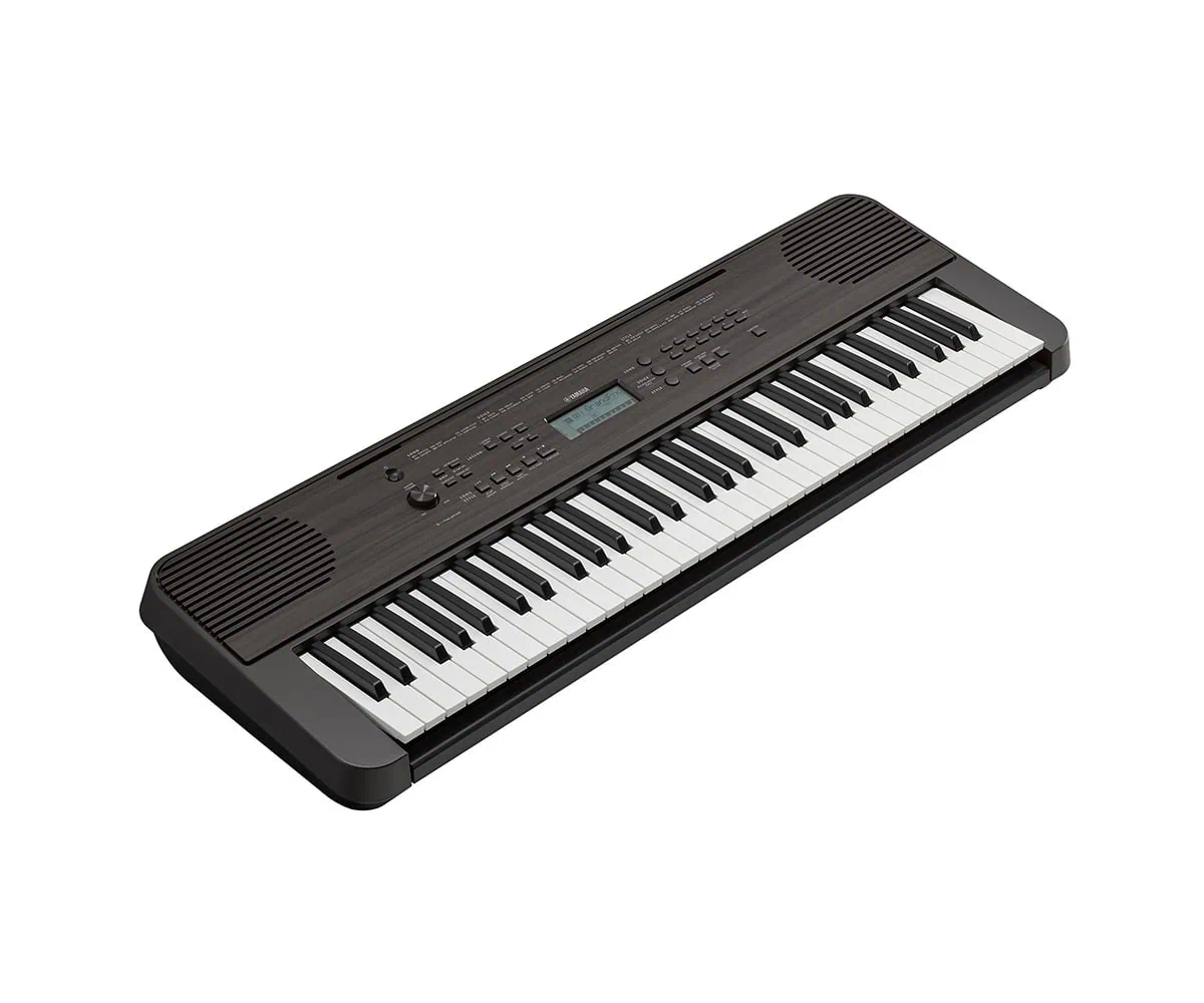 PSR-E360DW Dark Walnut side