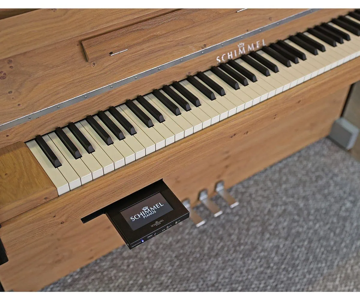 Schimmel Piano C116 Modern Eiche Natur + TwinTone System top