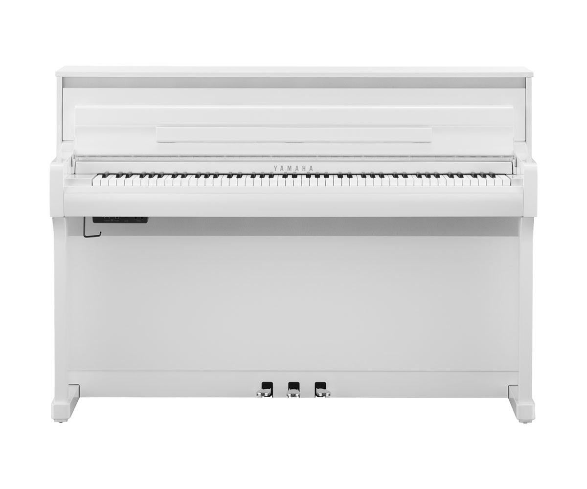 Yamaha Clavinova CLP-885PWH Front weiß poliert