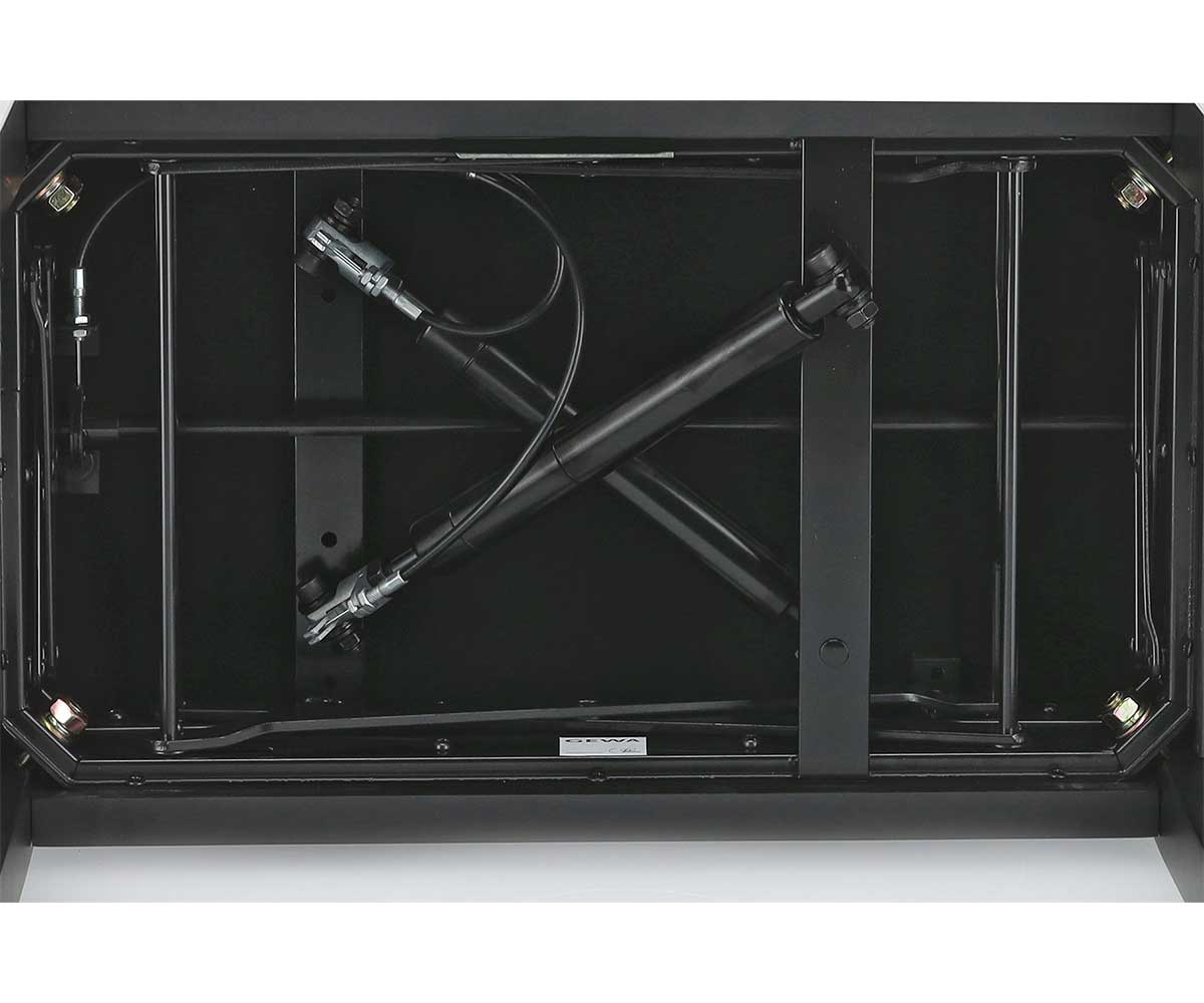 Gewa Klavierbank Autolift schwarz matt unterseite