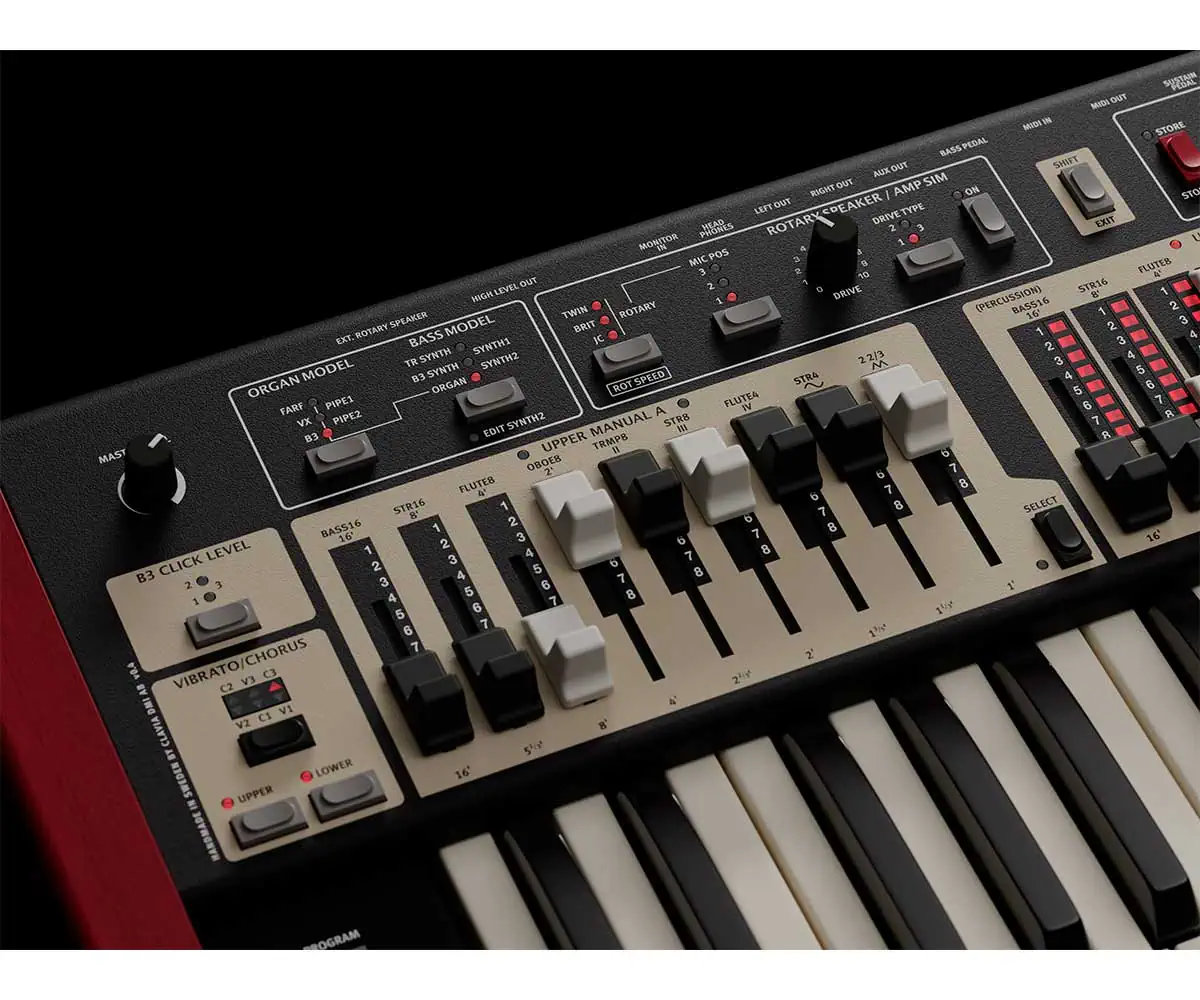 Clavia Nord Organ 3 Detail Zugriegel