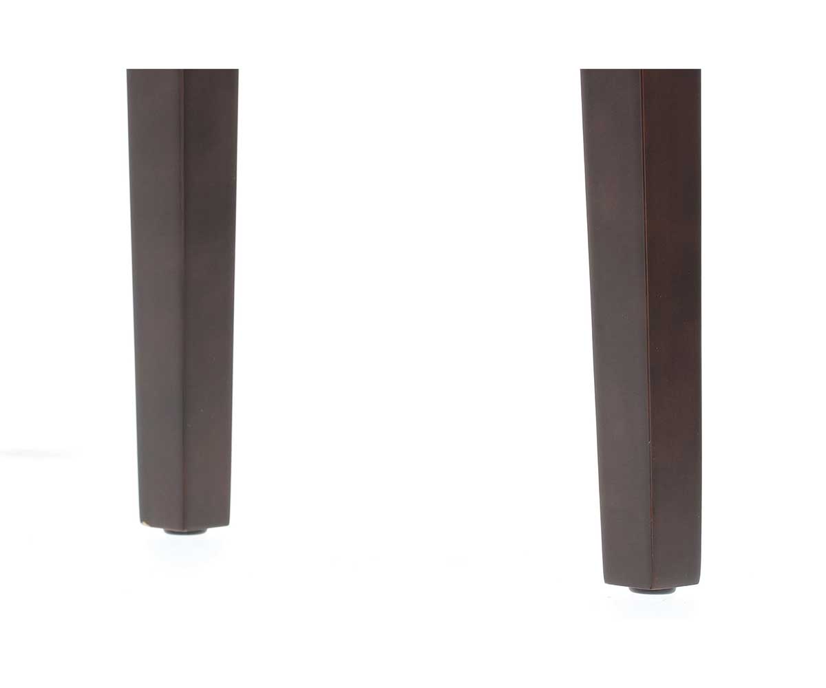 Klavierbank GEWA Deluxe Rosenholz matt mit Samt beine Detail