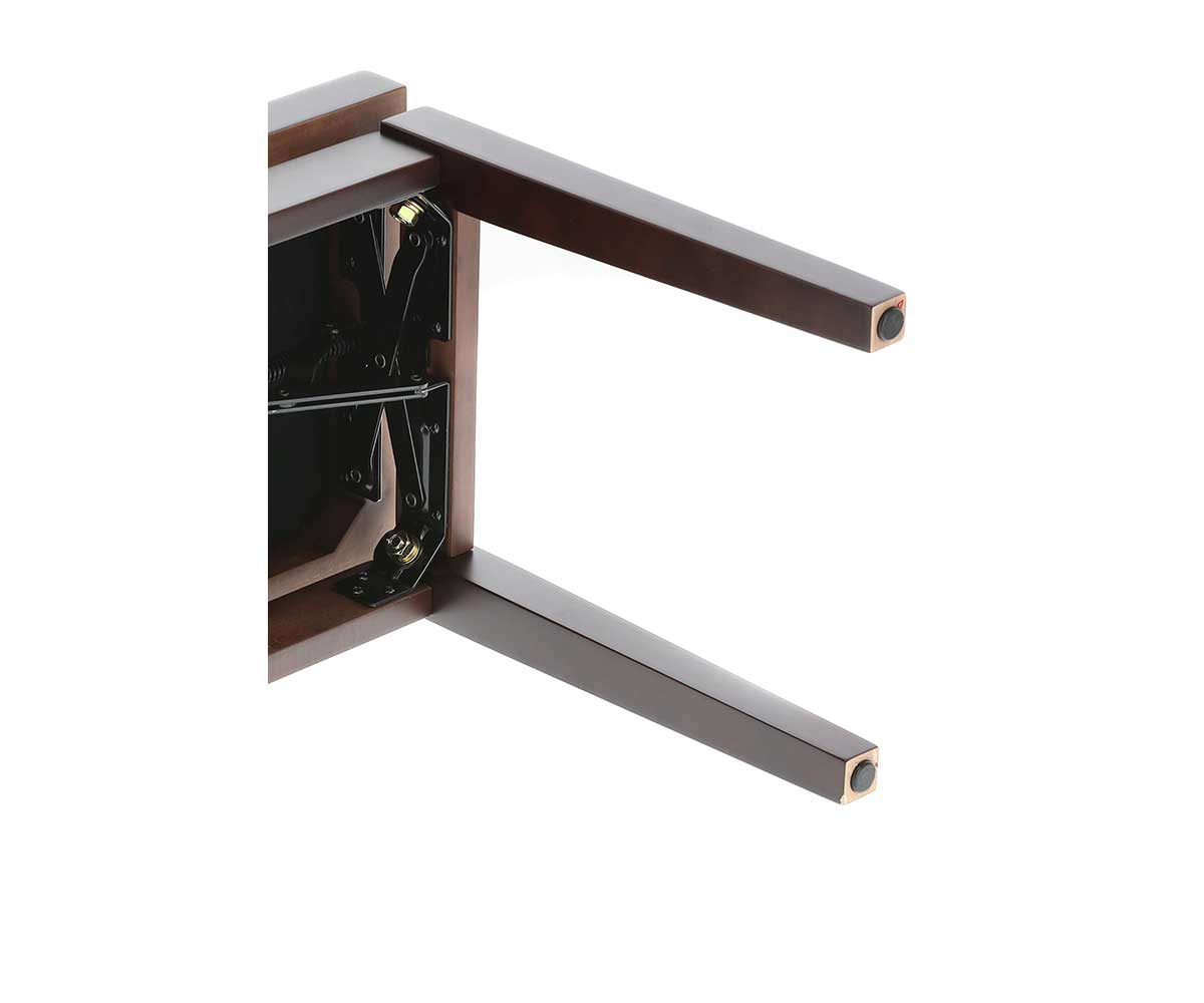 Klavierbank GEWA Deluxe Rosenholz matt mit Samt beine unterseite