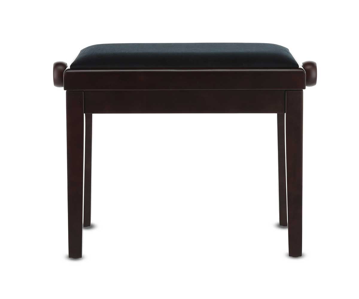 Klavierbank GEWA Deluxe Rosenholz matt mit Samt frontal