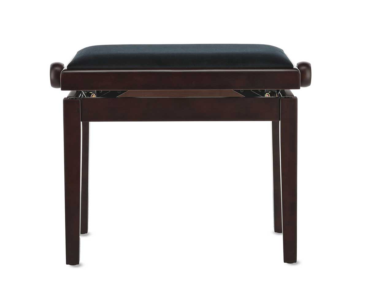 Klavierbank GEWA Deluxe Rosenholz matt mit Samt front