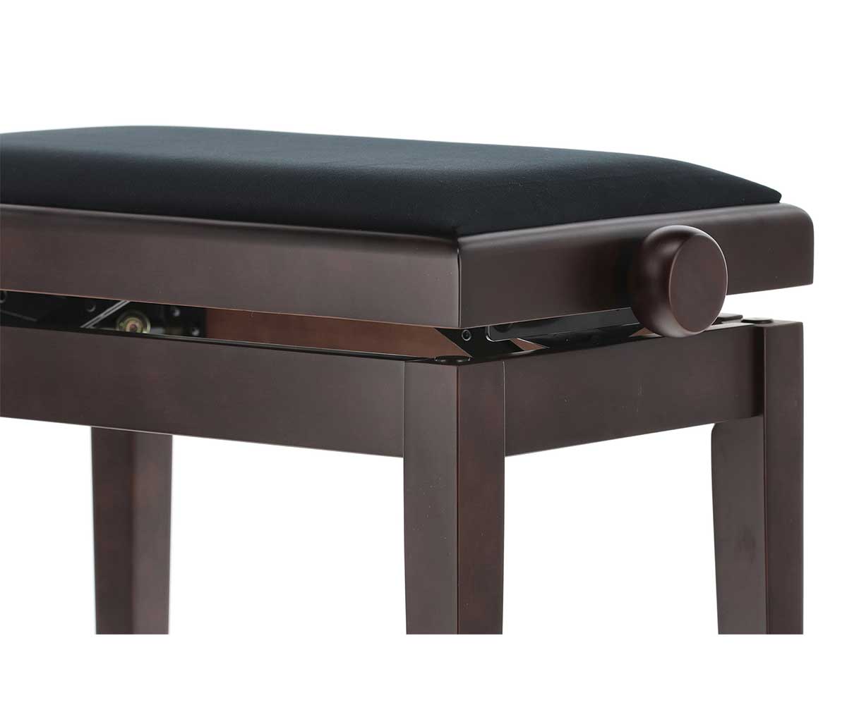 Klavierbank GEWA Deluxe Rosenholz matt mit Samt detail