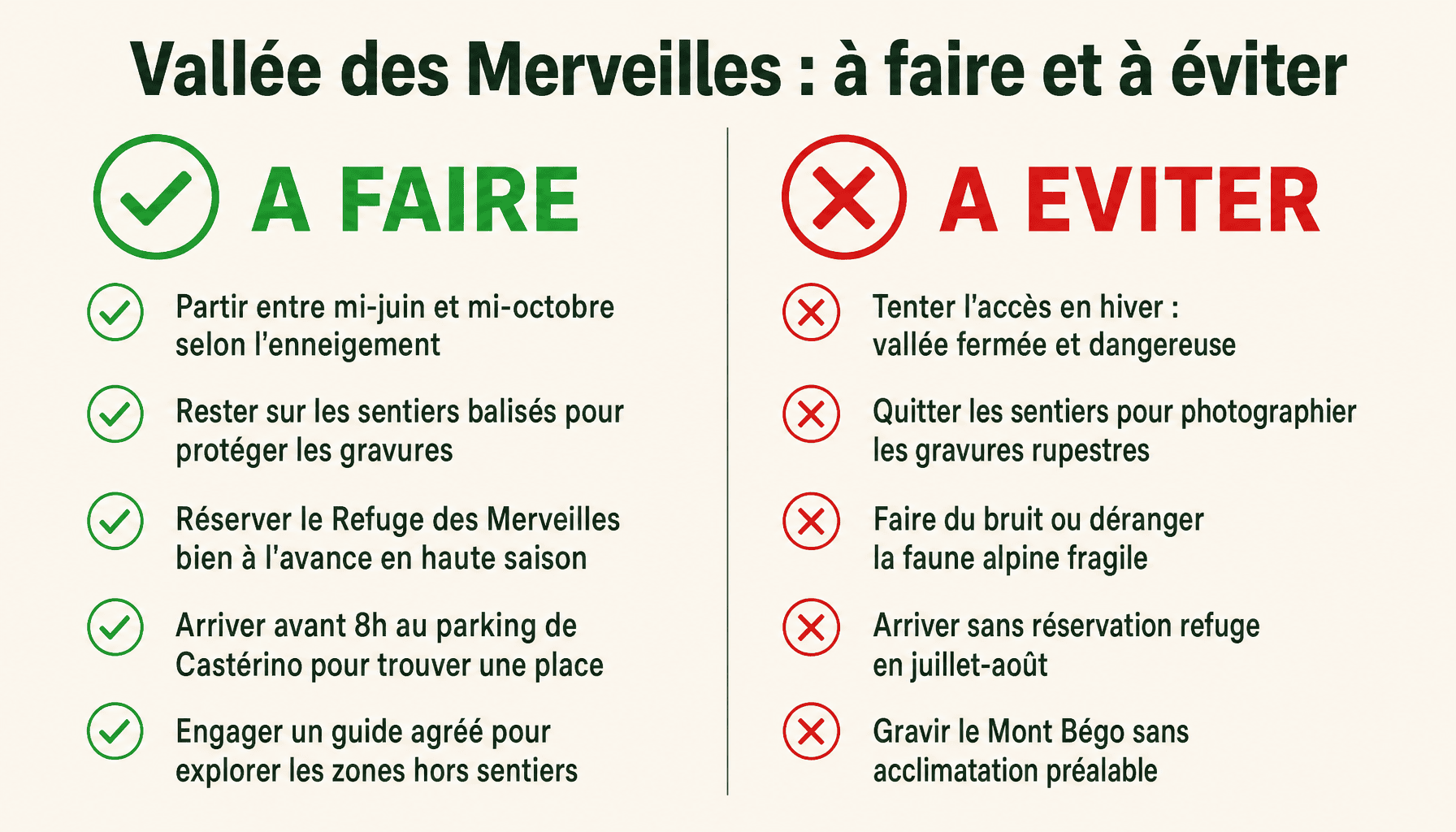 Guide pratique rando la vallée des merveilles : conseils et erreurs à éviter pour respecter le site