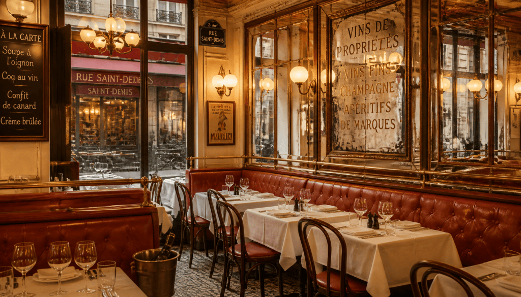 brasserie dubillot rue saint denis paris france