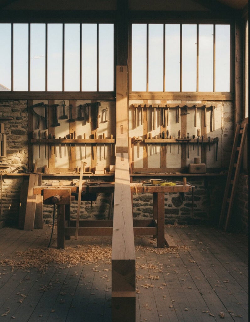 Atelier de charpentier · Quimper