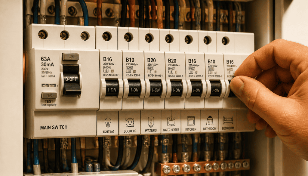 Combien de disjoncteurs sur un différentiel 63A 30mA type AC ? Le guide complet pour votre tableau électrique