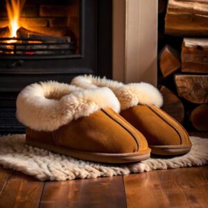 Chaussons en peau de mouton adulte