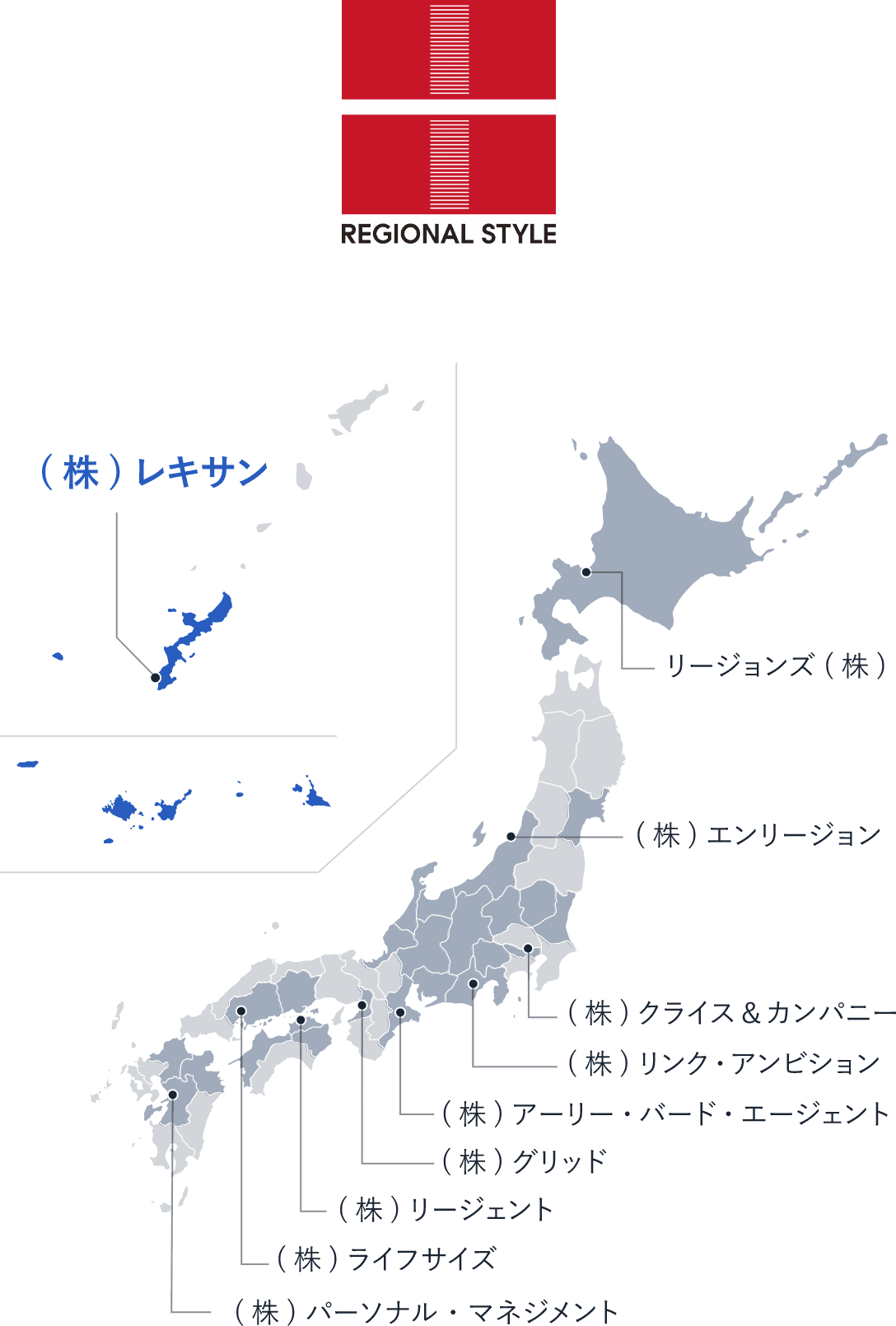 グループ会社MAP