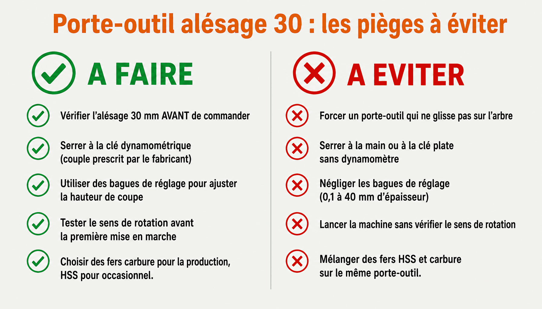 Guide pratique porte outil toupie alésage 30 : erreurs courantes et bonnes pratiques d'atelier