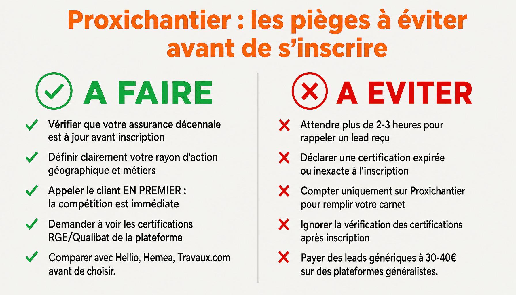 Guide pratique artisan proxichantier : bonnes pratiques et erreurs à ne pas commettre