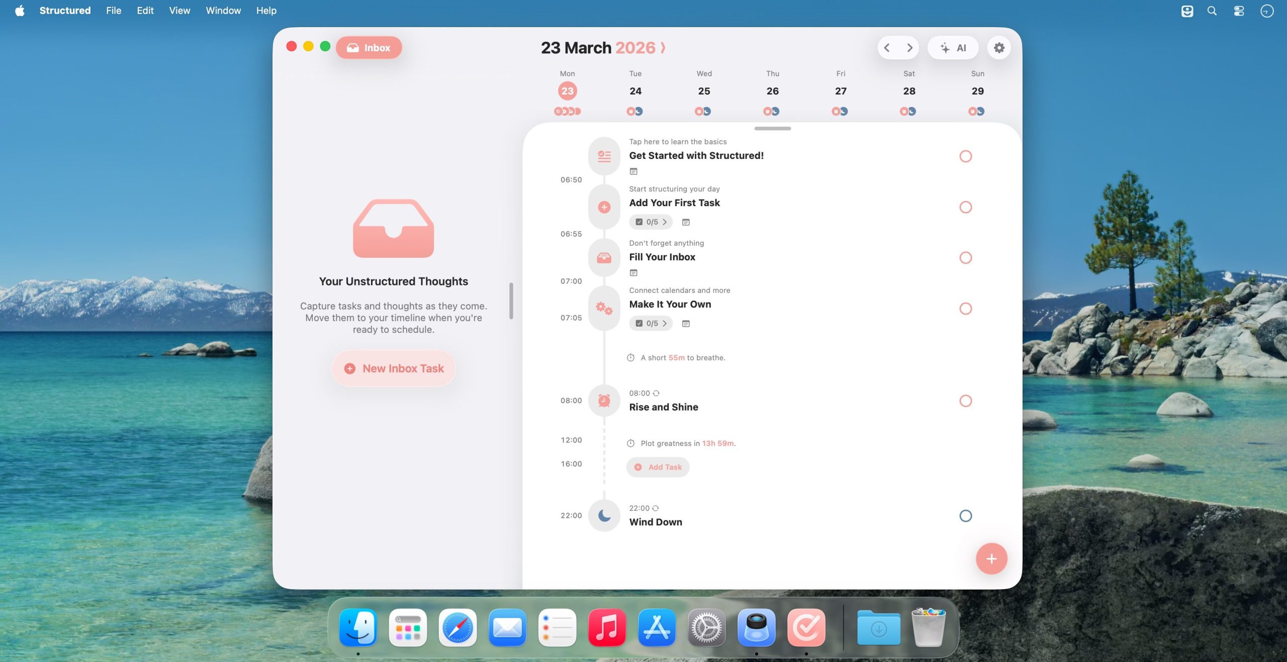 Structured 4.5.1 Mac Visual Daily Planner Task Manager