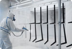 Painted finish for LPBF parts