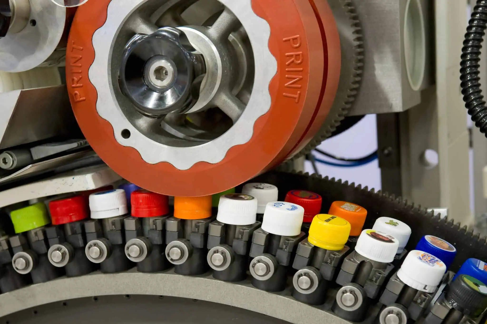 Pad printing for injection molded parts